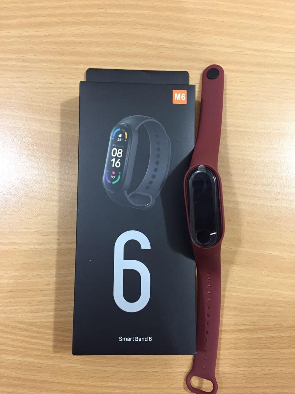 Фітнес-Браслет SMART BAND М6 СмартЧаси M6 Фітнес-трекер Бордовий