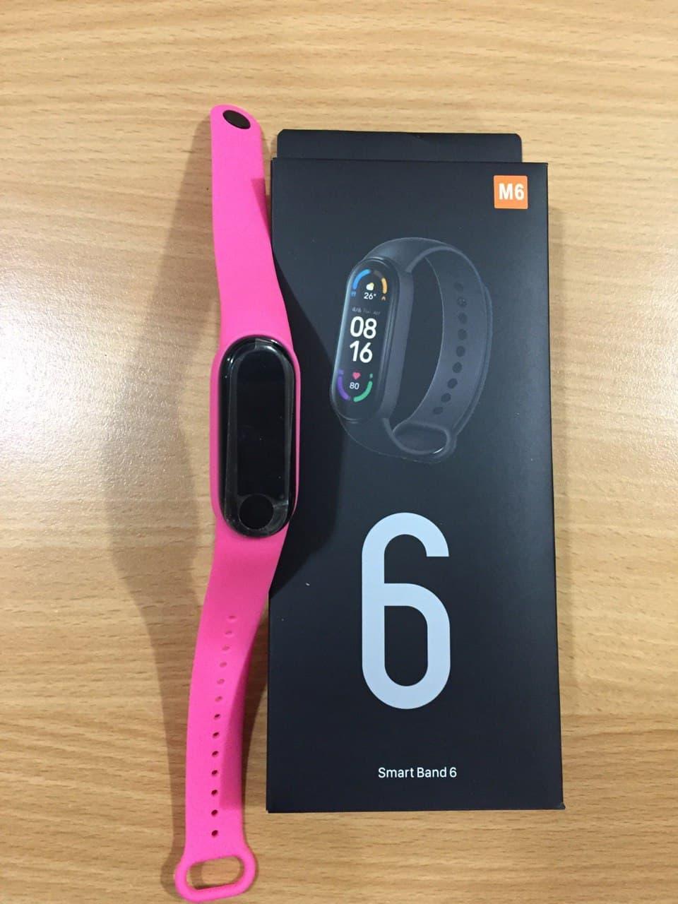 Фітнес-Браслет SMART BAND М6 СмартЧаси M6 Фітнес-трекер Малиновий