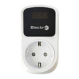 Реле контролю напруги розеткове, 16А, 140-180В/230-280В, фото 2