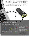 Вело ліхтар GACIRON V9DP-1800 + ПУЛЬТ + POWERBANK (1800LM, 5000mAh Акумулятор 18650 ×2, USB-C, IPX6), фото 9