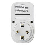 Реле контролю напруги розеткове, 16А, 140-180В/230-280В, фото 4