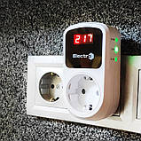 Реле контролю напруги розеткове, 16А, 140-180В/230-280В, фото 5