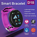Смарт-годинник Smart Watch D18 з функцією тонометра mint, фото 3
