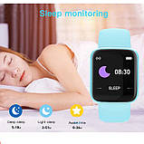 Смарт-годинник Smart Watch Y68S крокомір підрахунок калорій кольоровий екран Blue, фото 3