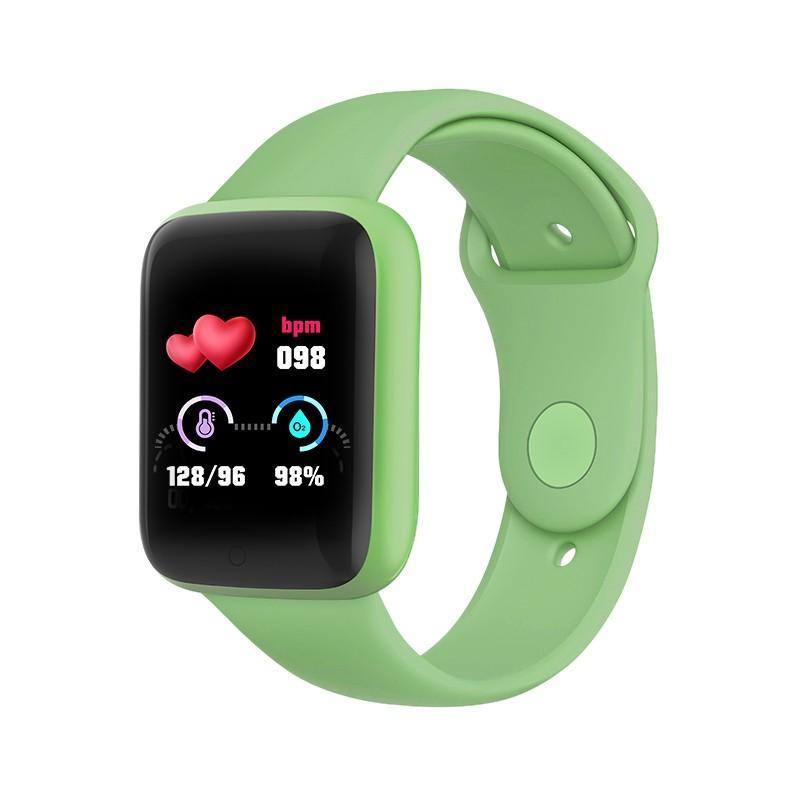 Смарт-годинник Smart Watch Y68S крокомір підрахунок калорій кольоровий екран Green