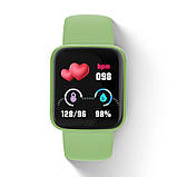 Смарт-годинник Smart Watch Y68S крокомір підрахунок калорій кольоровий екран Green, фото 3