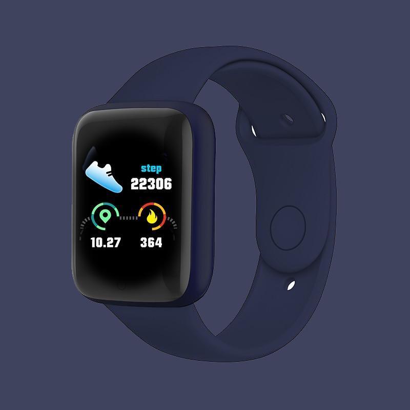 Смарт-годинник Smart Watch Y68S крокомір підрахунок калорій кольоровий екран Dark blue