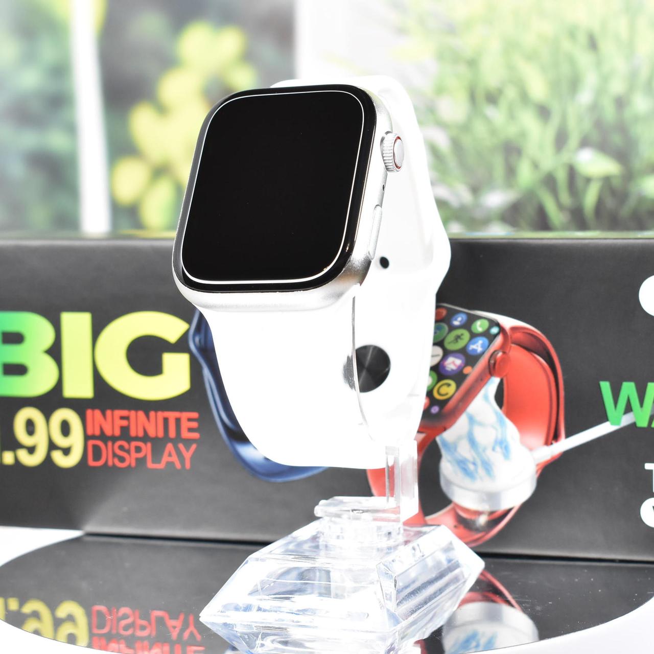 Смарт-годинник Т800 Promax Smart watch 8 wireless charging White
