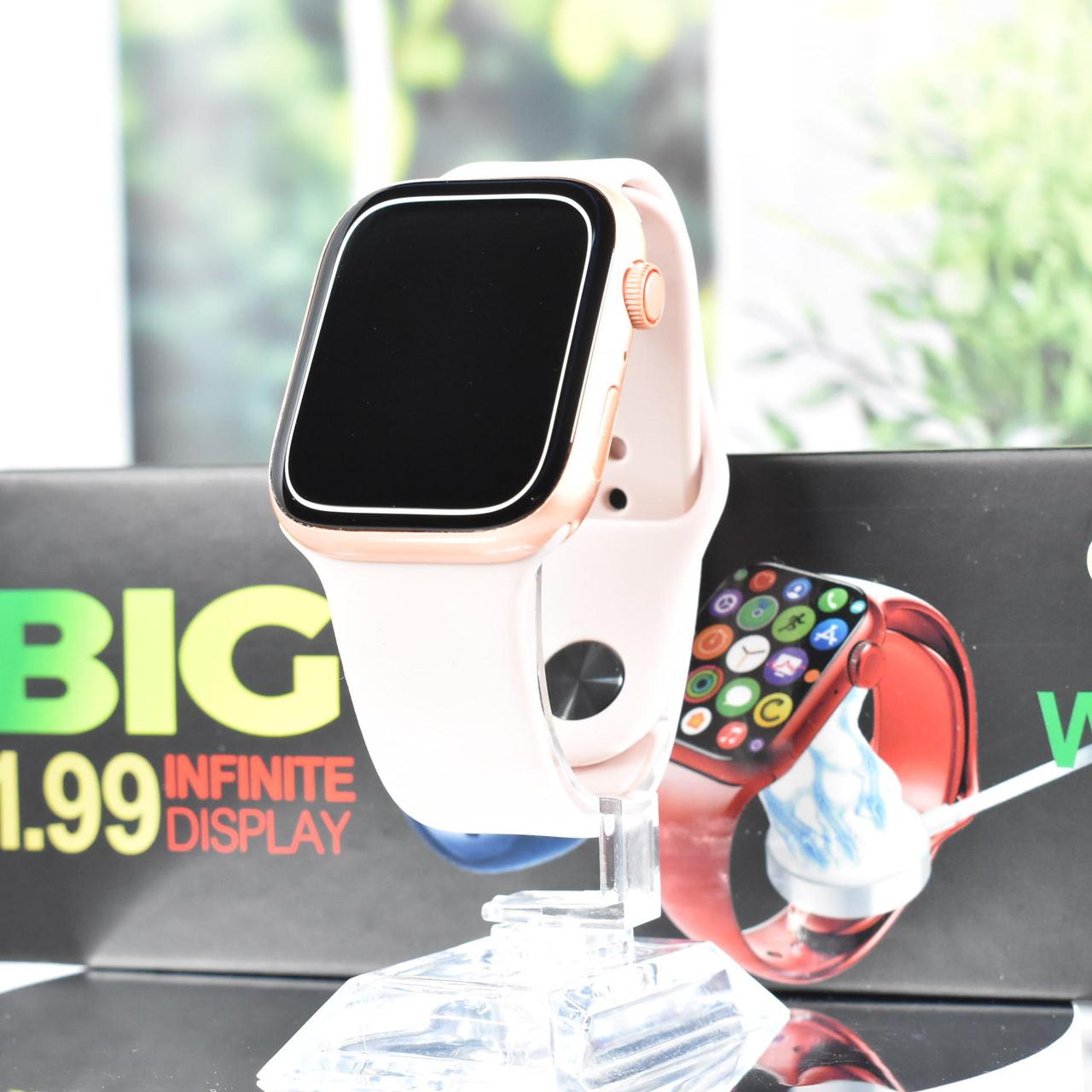 Смарт-годинник Т800 Promax Smart watch 8 wireless charging Pink
