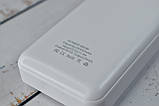 Power Bank Smart Intelligent Fast Charging Павербанк портативний зарядний пристрій 20000mAh White, фото 6