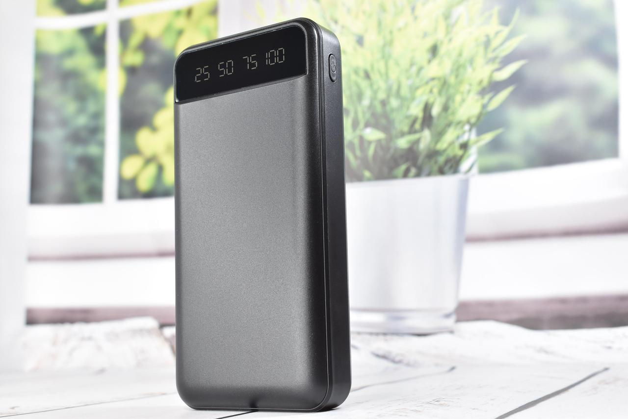 Power Bank Smart Intelligent Fast Charging Павербанк портативний зарядний пристрій 20000mAh Black