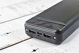 Power Bank Smart Intelligent Fast Charging Павербанк портативний зарядний пристрій 20000mAh Black, фото 4