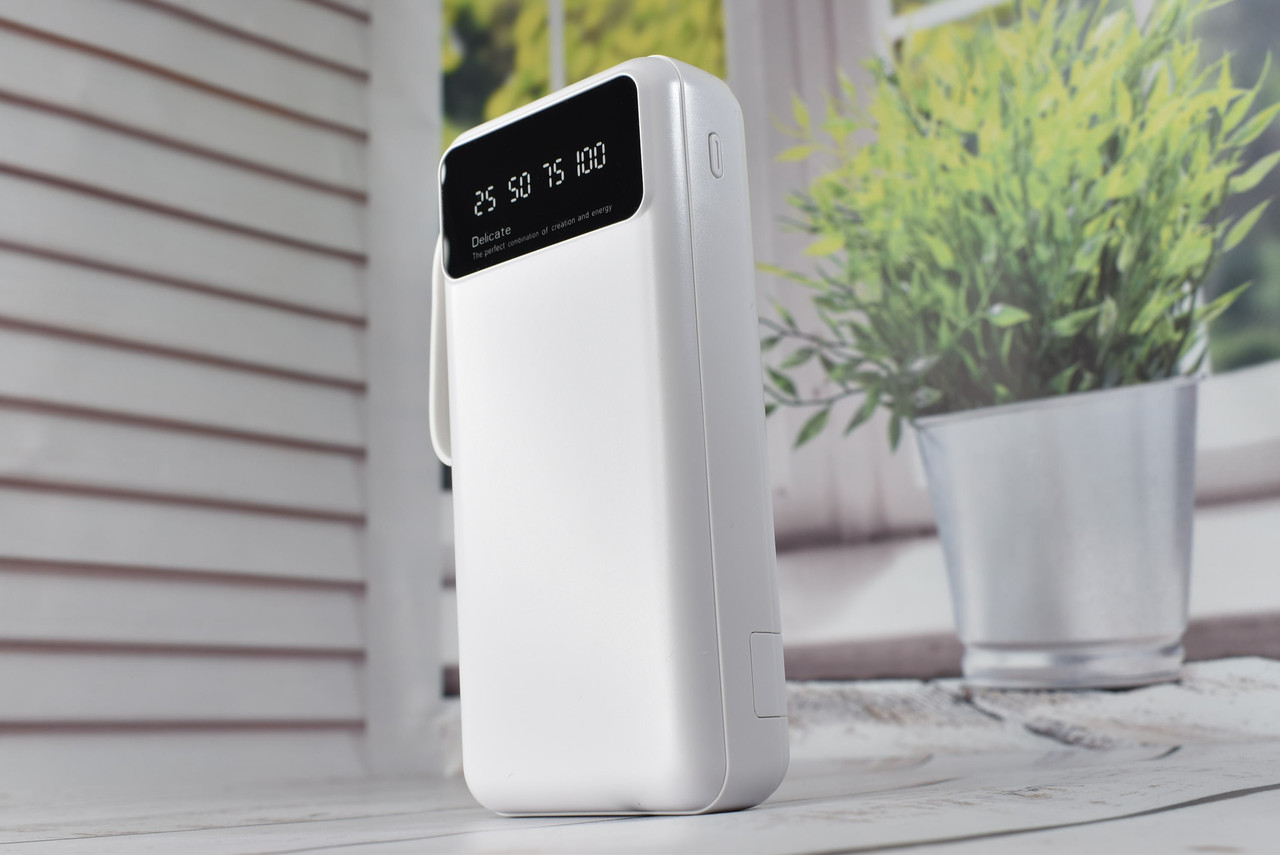 Power Bank Super Charge Павербанк портативний зарядний пристрій 20000mAh White