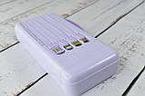 Power Bank Super Charge Павербанк портативний зарядний пристрій 20000mAh Violet, фото 5