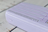 Power Bank Super Charge Павербанк портативний зарядний пристрій 20000mAh Violet, фото 7