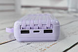 Power Bank Super Charge Павербанк портативний зарядний пристрій 20000mAh Violet, фото 8