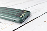 Power Bank Fast Charger Павербанк швидка зарядка 10000 mAh Green, фото 4