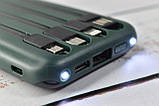 Power Bank Fast Charger Павербанк швидка зарядка 10000 mAh Green, фото 6