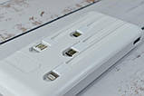 Solar Power Bank Павербанк з сонячною батареєю + ліхтарик 10000 mAh White, фото 7