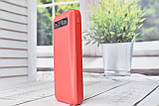 Smart Power Box Павербанк з швидкою зарядкаю + Ліхтарик 10000 mAh Red, фото 3