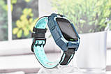 Дитячий Смарт Гостинник Baby watch q19 gps трекер Green, фото 7