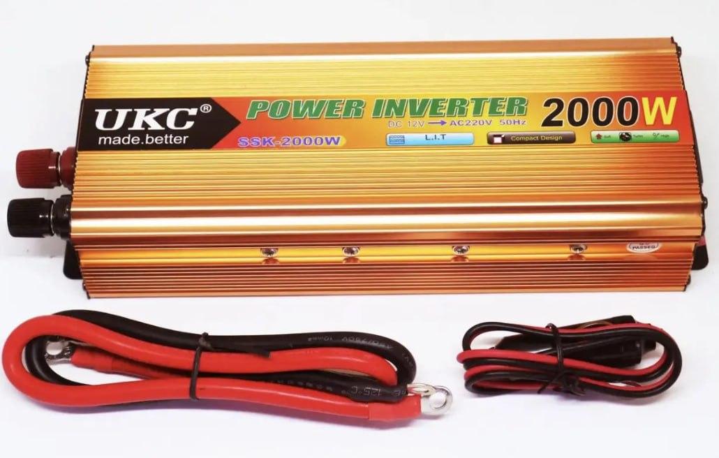 Перетворювач напруги/інвертор 12/220V AC/DC 2000W SSK