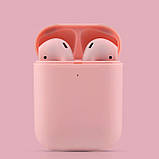 Бездротові сенсорні навушники inpods 12 + смарт годинник в подарунок Pink, фото 4