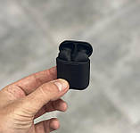 Бездротові сенсорні навушники inpods 12 + смарт годинник в подарунок Black, фото 4