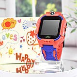 Дитячий Смарт Гомінник Baby watch q19 gps трекер red, фото 3
