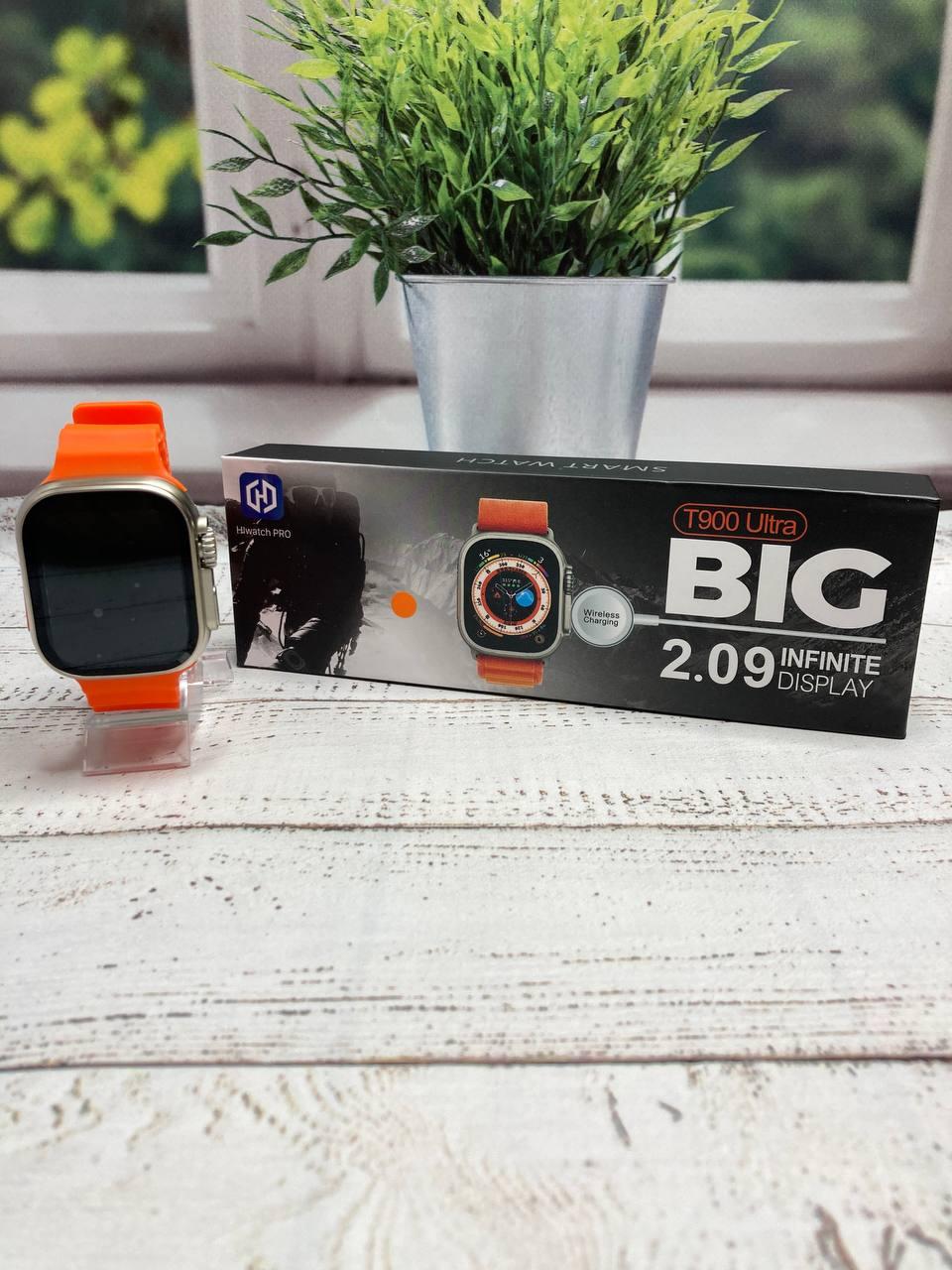 Smart Watch T900 Ultra Смарт годинник 8-го покоління AMOLED-дисплей Orange
