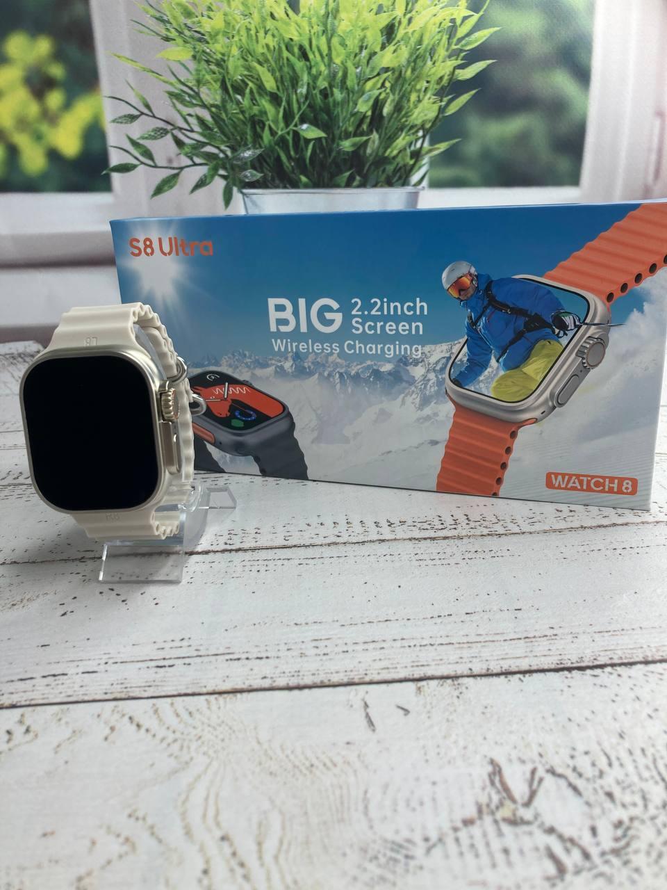 Smart Watch S8 Ultra Смарт годинник 8-го покоління удосконалена версія Amoled-дисплей White