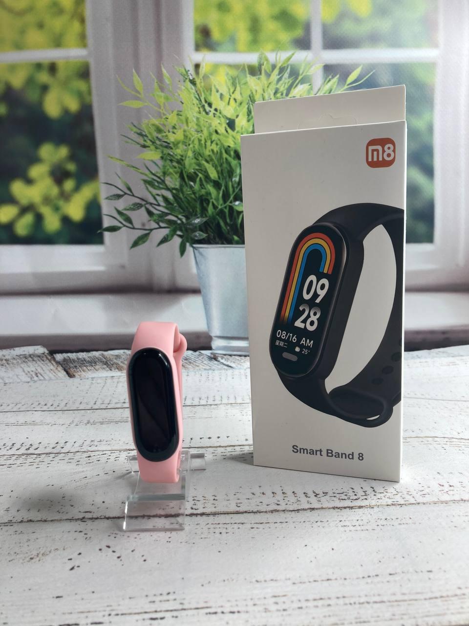 Фітнес трекер Smart Band M8 Смарт годинник М8 pink