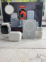 Набір DT1000 6 в 1 SmartWatch Ultra Навушники Air pro Вакуумні бездротовий Павербанк зарядка