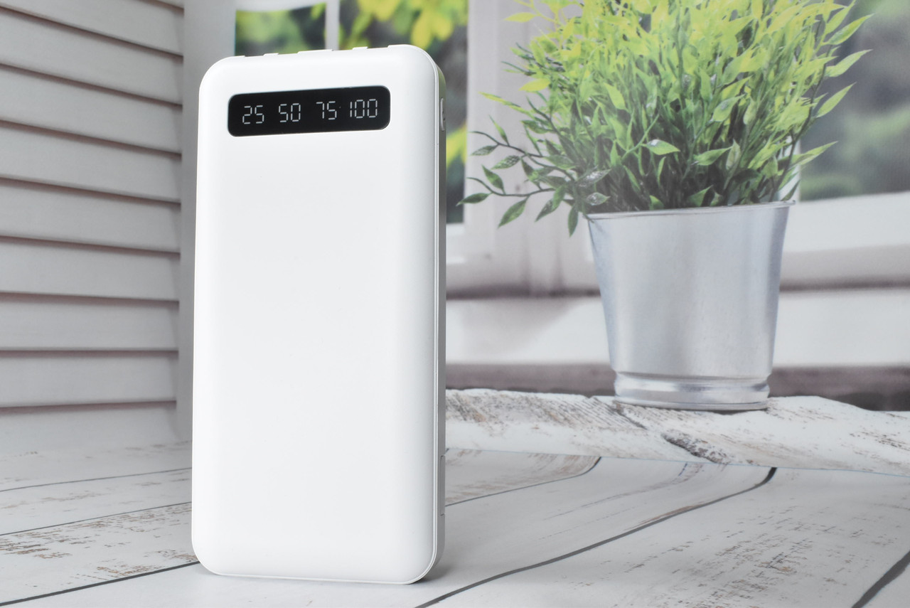 Smart Power Box Павербанк з швидкою зарядкаю + Ліхтарик 10000 mAh White