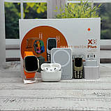 Комплект X8Plus Smart Watch Ultra 2 + Air pro + Павербанк + Телефон Orange, фото 5