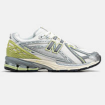 Кросівки New Balance 1906R White Silver Green / Нью Беланс 1906Р Білі з Сріблястим та Салатовим, фото 3