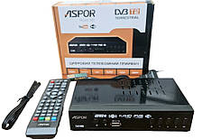 Приймач Aspor T2 (603) для аналогового ТБ чорний