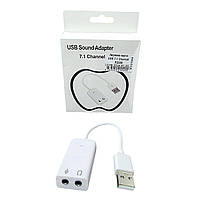 Зовнішня звукова карта USB 7.1 Channel Audio 3D Sound Card PD560