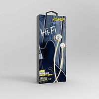 Навушники з мікрофоном Aspor A205- чорний