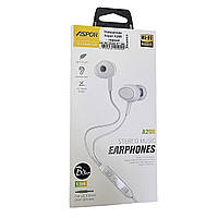 Навушники з мікрофоном Aspor A208- чорний