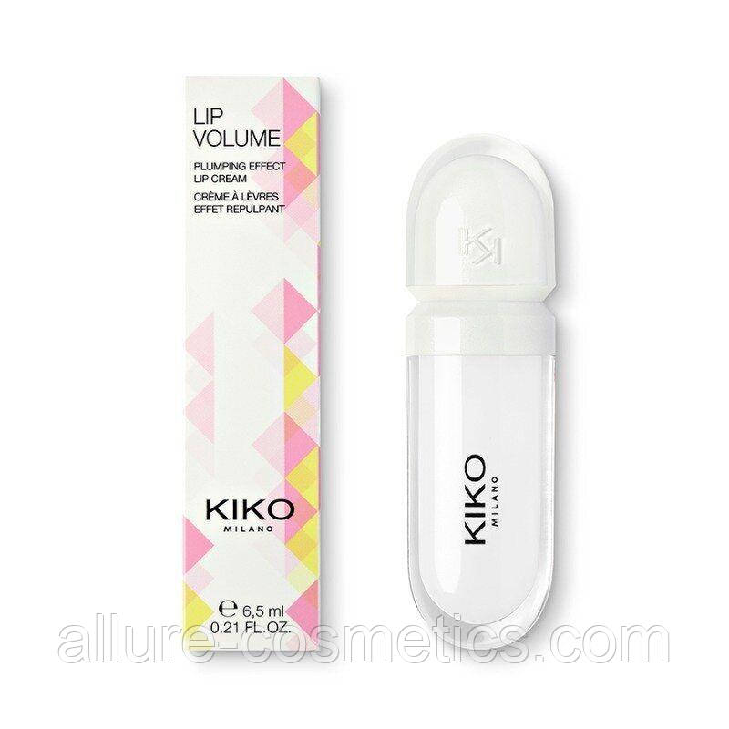 Блиск полумпер для губ Kiko Milano Lip Volume 02 Transparent, фото 1