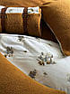 Зимова постільна білизна двостороння фланель - овчина Istanbul Home гірчичний полуторний, євро, фото 7
