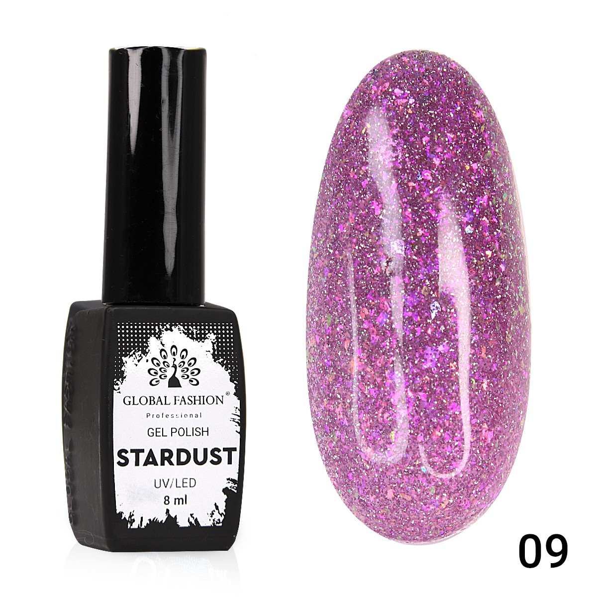 Гель-лак Global Fashion Stardust #9, 8 мл