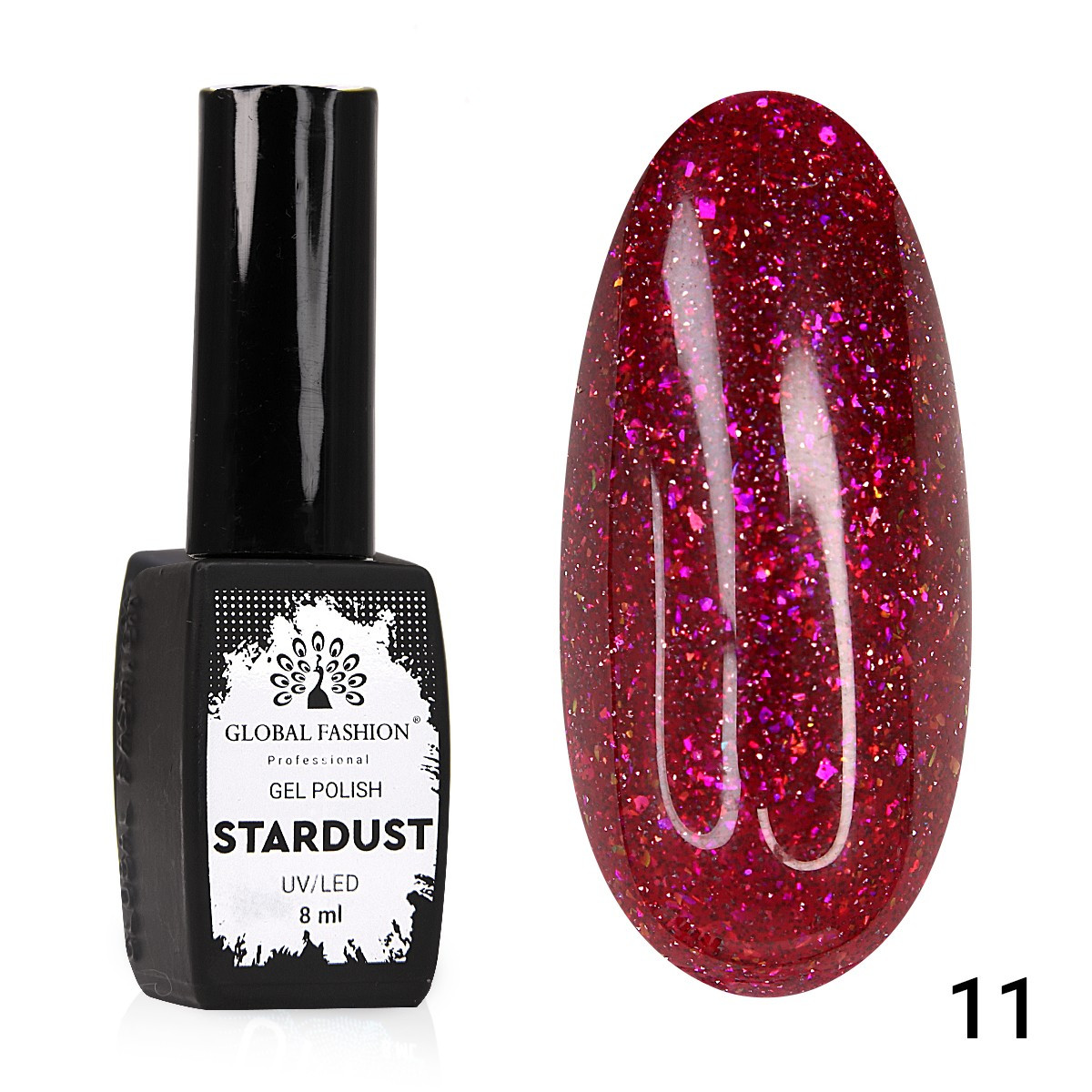 Гель-лак Global Fashion Stardust #11, 8 мл