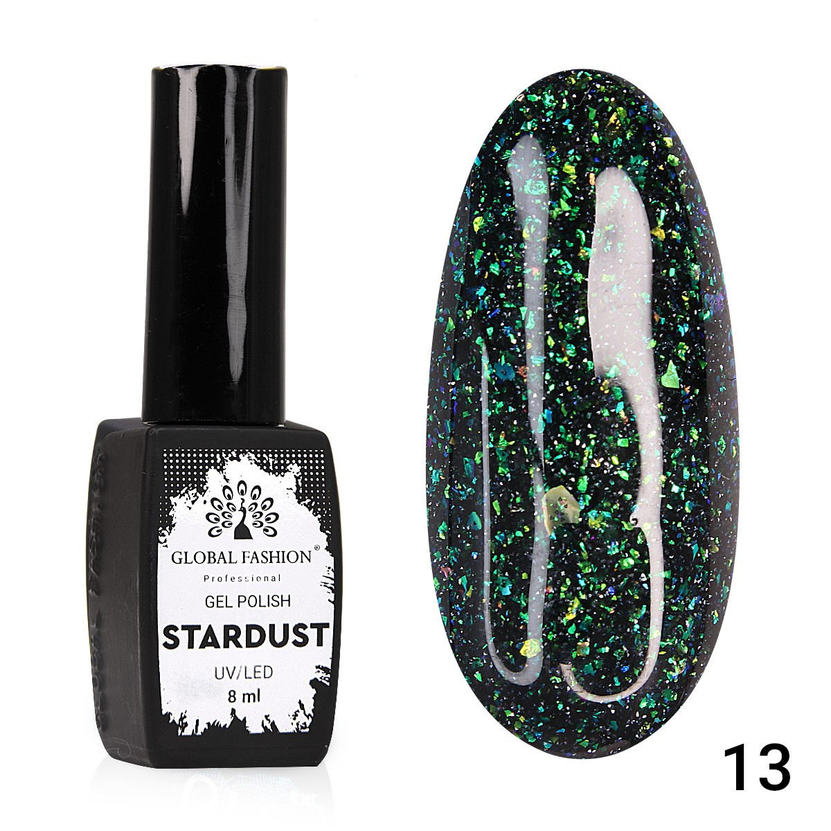 Гель-лак Global Fashion Stardust #13, 8 мл