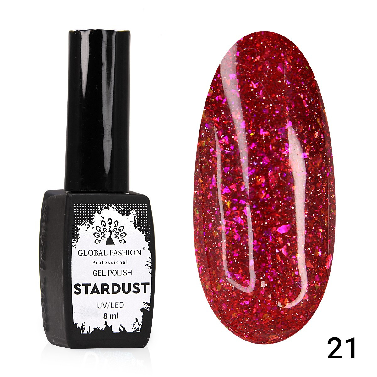 Гель-лак Global Fashion Stardust #21, 8 мл