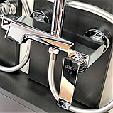 Душова система із змішувачем виливом DUSEL MILTON Chrome стійка для душу латунна, фото 2