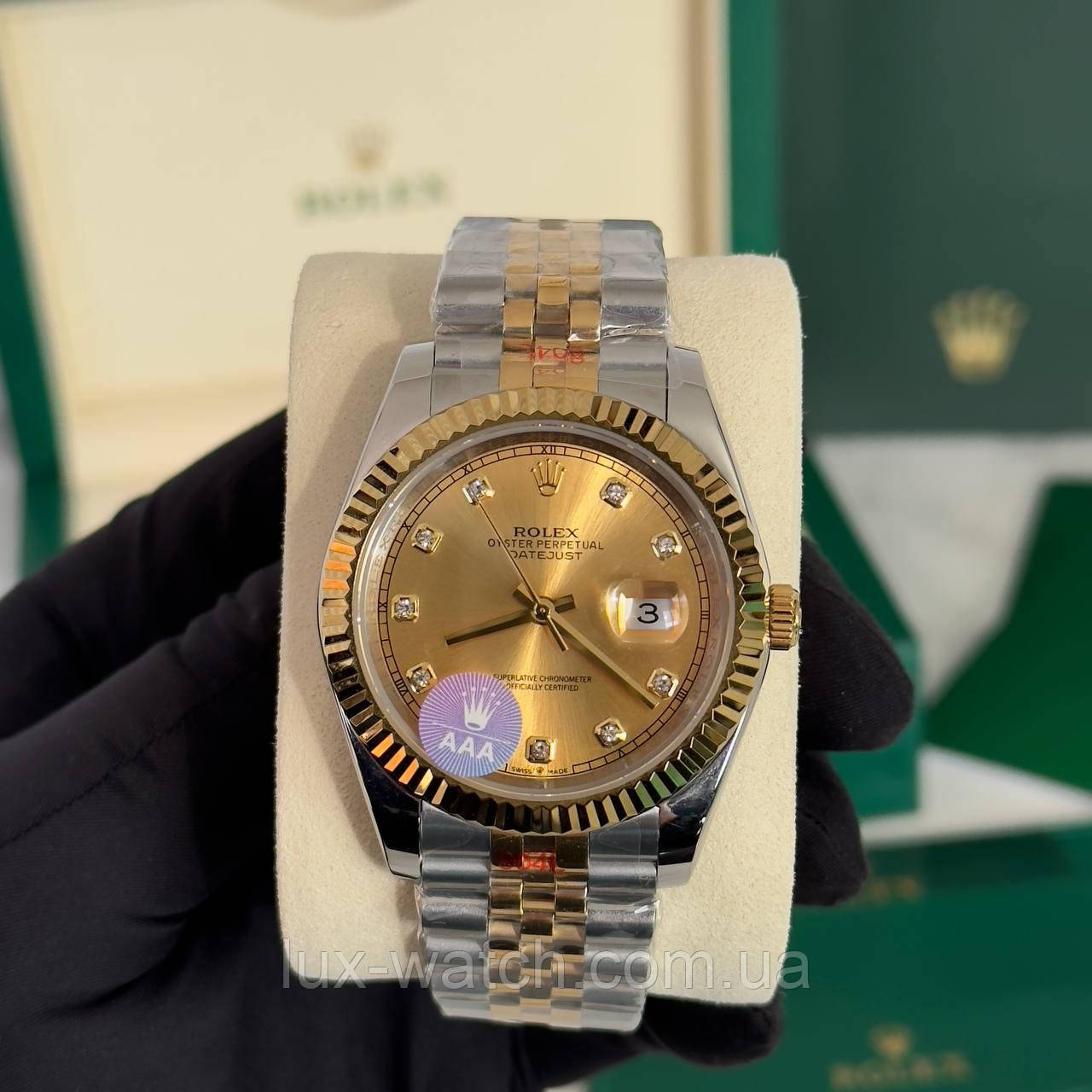 Часы Rolex Datejust 41 Silver-Gold