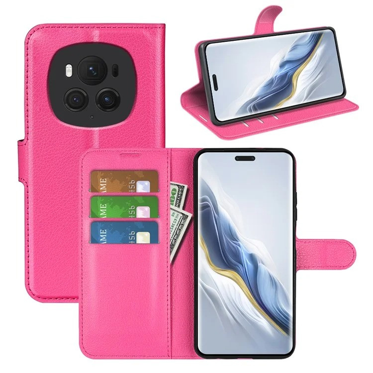 Чохол-книжка Litchie Wallet для Honor Magic 6 Pro Rose