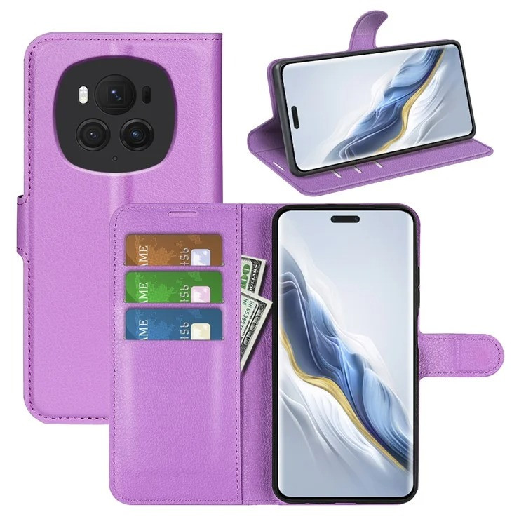 Чохол-книжка Litchie Wallet для Honor Magic 6 Pro Violet